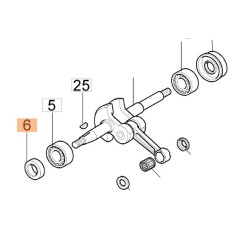 ÖLDICHTRING FÜR KURBELWELLE MOTOR MODELLE 925 GS260 ORIGINAL OLEOMAC 50160102