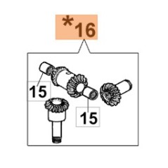 KIT D'ENGRENAGE POUR TAILLE-HAIE MODÈLES BC240H BC241HL ORIGINAL OLEOMAC 58050058A