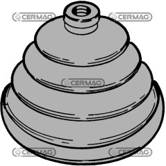 Cuffia per leva cambio diametro foro piccolo 10 mm 60130