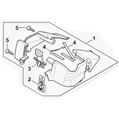 CHAINSAW BATTERY HOUSING COWLING KIT ORIGINAL STIHL MA04-080-1601