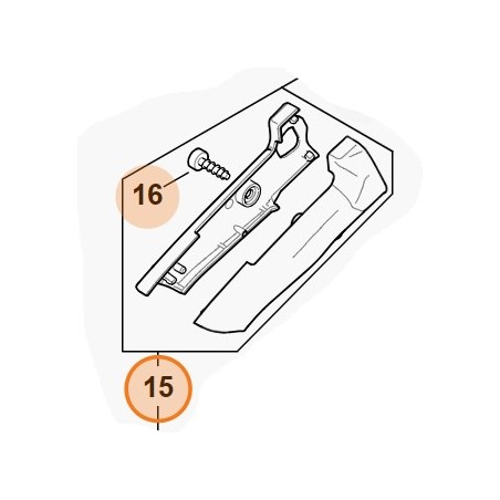 SEMI HANDLE HANDLE CHAINSAW MODELS MSA60 ORIGINAL STIHL MA047900600 | Newgardenstore.eu