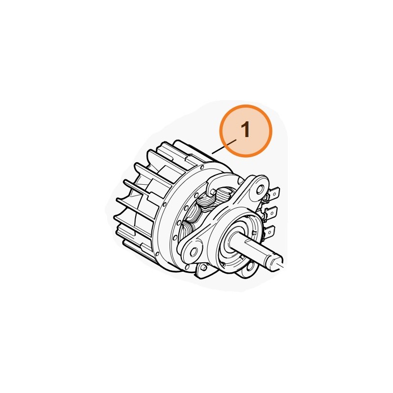 MOTEUR ELECTRIQUE TRONÇONNEUSE MODELES MSA60 MSA140 ORIGINAL STIHL 1254-600-0270