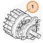 ELEKTROMOTOR KETTENSÄGE MODELLE MSA60 MSA140 ORIGINAL STIHL 1254-600-0270