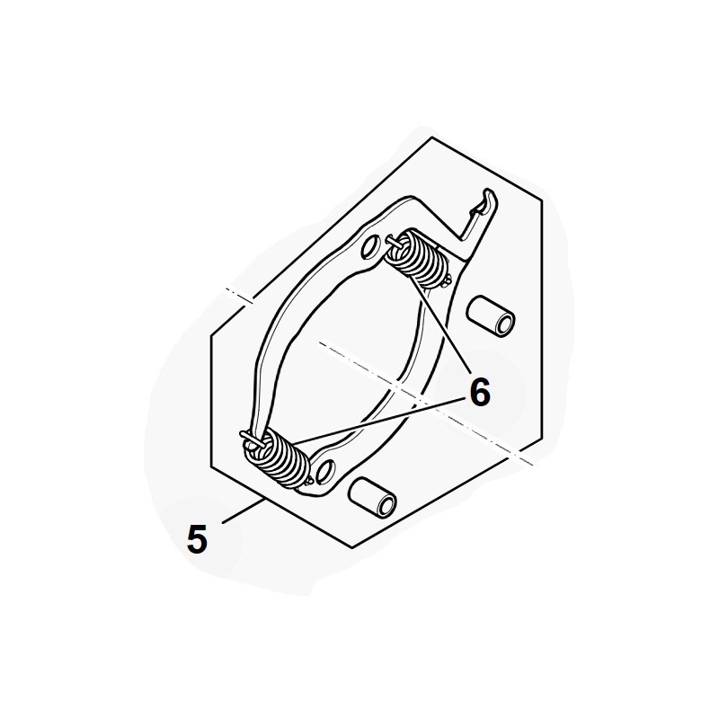 JUEGO DE COMPONENTES DE FRENO DE CADENA DE MOTOSIERRA MSA60 ORIGINAL STIHL MA040071000