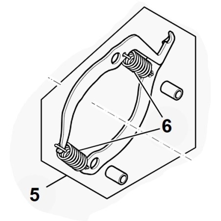 JEU DE PIÈCES POUR FREIN DE CHAÎNE DE TRONÇONNEUSE MSA60 ORIGINAL STIHL MA040071000 | Newgardenstore.eu