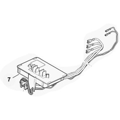 MODULE ÉLECTRIQUE DE DÉMARRAGE DE TRONÇONNEUSE MSA60 ORIGINAL STIHL MA040071000