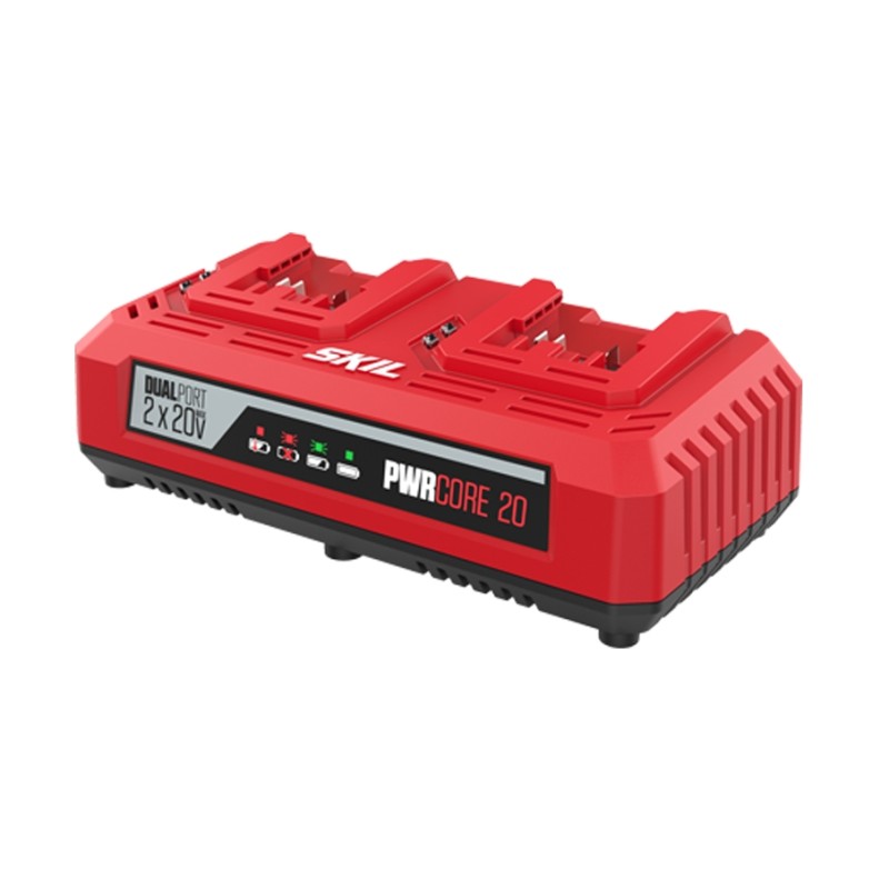 Caricabatterie doppio rapido SKIL 3128AA per batterie al litio 20 V