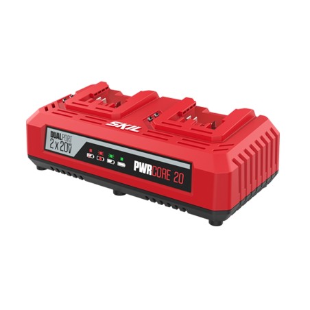 Caricabatterie doppio rapido SKIL 3128AA per batterie al litio 20 V | Newgardenstore.eu