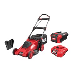 SKIL 0180BA cordless push mower with 5.0Ah battery and charger | Newgardenstore.eu