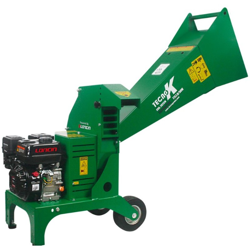 TecnoK petrol bio-shredder TTL7.0/50M Loncin 7HP engine diam.cut 40-50mm