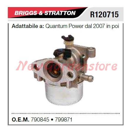 Carburateur B&S tondeuse QUANTUM power à partir de 2007 R120715 | Newgardenstore.eu