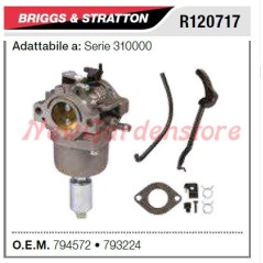 Carburateur B&S pour tondeuse à gazon série 310000 R120717