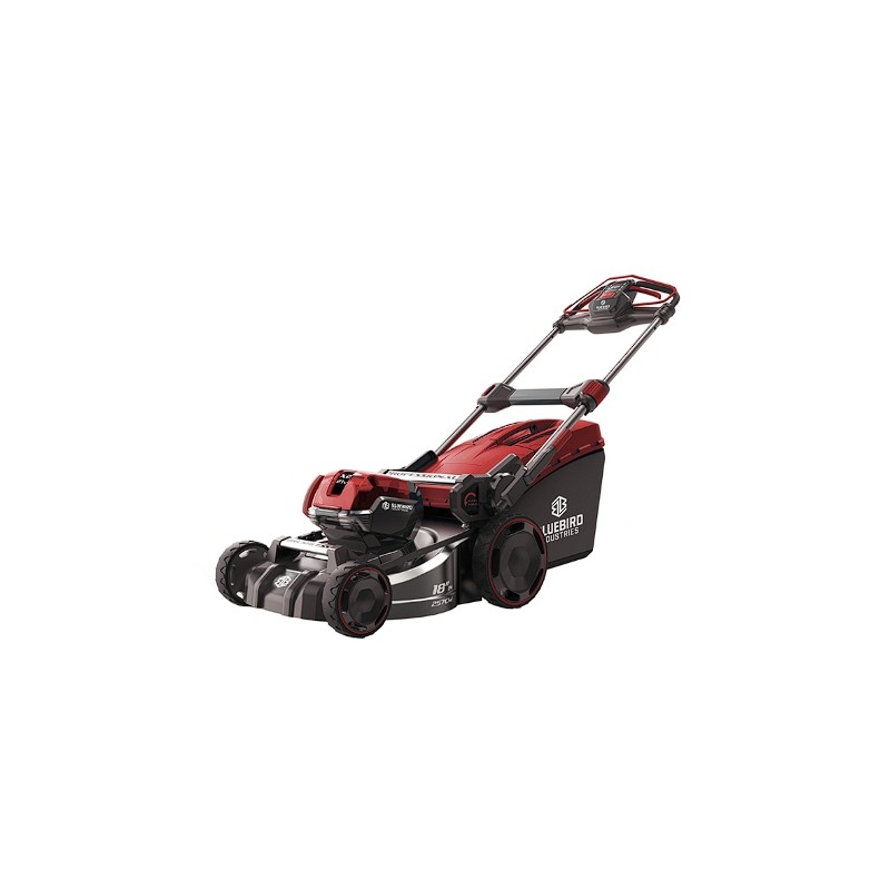 BLUE BIRD LM22-46T lawn mower cutting width 46cm with 2 batteries 21V 5Ah