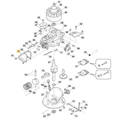 Couvercle de soupape STIGA ORIGINAL pour moteur RSCT 100 OHV 118550681/0