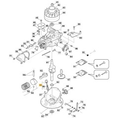 Original STIGA oil cap for engine RSCT 100 OHV 118550745/0