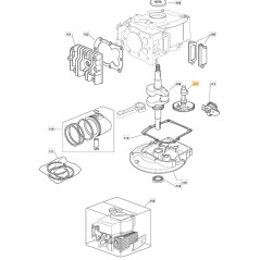 Árbol de levas ORIGINAL STIGA para el motor M150 V35 118550356/0 | Newgardenstore.eu