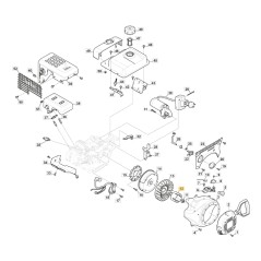 Coppa avviamento ORIGINALE STIGA per motore LC 170 FDS 118551194/0