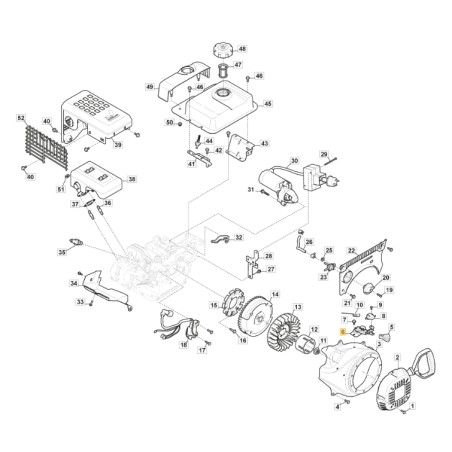 Comando acceleratore ORIGINALE STIGA per motore LC 170 FDS 118551315/0 | Newgardenstore.eu