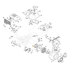 Alternateur de charge bobine ORIGINALE STIGA pour moteur LC 170 FDS 118551329/0