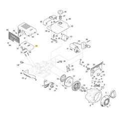 ORIGINAL STIGA Schalldämpfer für LC 170 FDS 118551321/0