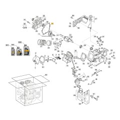 Junta de cárter del motor ORIGINAL STIGA para el motor LC 170 FDS 118550782/0 | Newgardenstore.eu