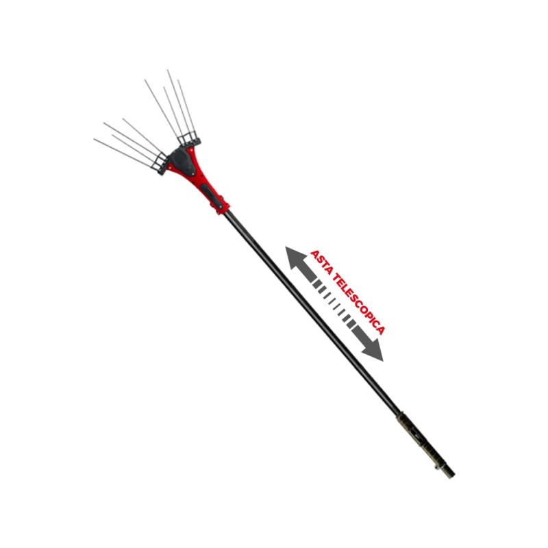Vaciador de aceitunas a batería ATTILA MAGIKO 4.0 TELESCOPIC con peine partido