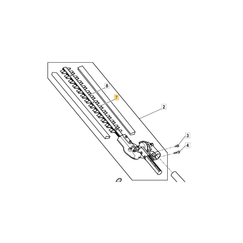 ASSEMBLAGE LAME DE TAILLE-HAIE MACHINES MULTIFONCTIONS STIGA ORIGINAL 118805733/0