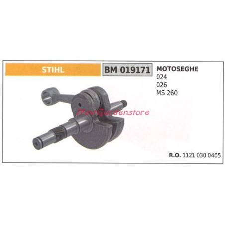 STIHL arbre moteur et bielle STIHL tronçonneuse modèle 024 026 MS 260 019171 | Newgardenstore.eu