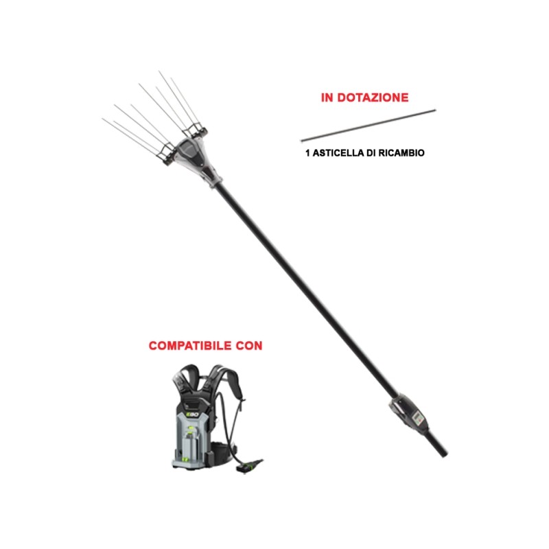 Scuotiolive a batteria EGO LOTUS lunghezza massima 235 cm