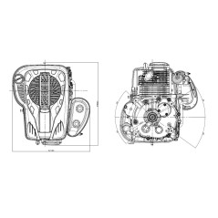 FULL LONCIN 16,5 PS ST7750 Motor 452cc vertikale Welle 25,4x80 | Newgardenstore.eu