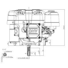 FULL LONCIN 16.5 hp ST7750 engine 452cc vertical shaft 25.4x80 | Newgardenstore.eu