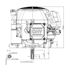 Engine complete STIGA ST400 TRE0702 414 cc vertical shaft 25.4x80 tractor | Newgardenstore.eu