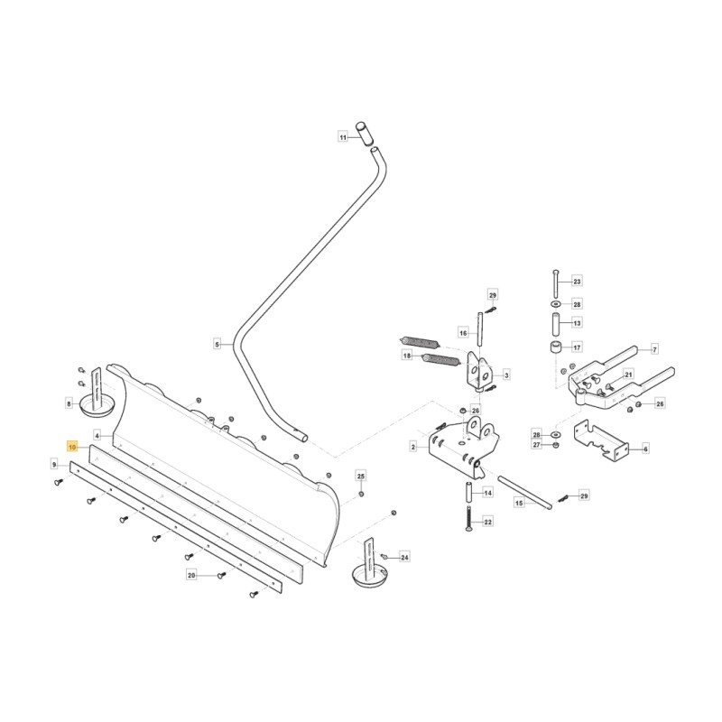 Cuchilla de goma ORIGINAL STIGA para SNOW BLADE 120 cm 118890016/0