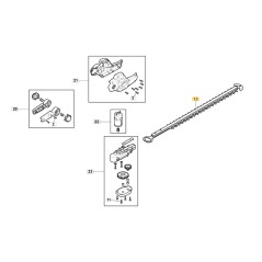 Hoja de sierra ORIGINAL STIGA para cortarramas AM 20 Li Kit  - MMT 20 Li Kit 118811084/0