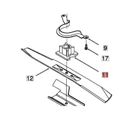 TORO Messernabe für Rasenmäher 53cm TO-93-4107