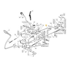 Asta comando avanzamento trattorino modelli 1172HDX ORIGINALE STIGA 127034071/0