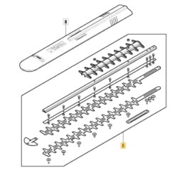 Lame de taille-haie modèles HT900e SHT900AE ORIGINAL STIGA 118811337/0