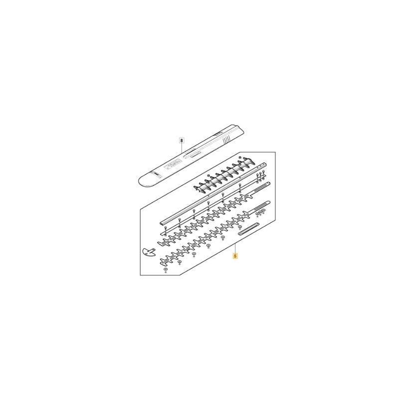 Heckenscherenmesser Modelle HT900e SHT900AE ORIGINAL STIGA 118811337/0