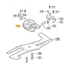 Embrayage lame tondeuse modèles LINER22SHBBC ORIGINAL STIGA 118399076/0