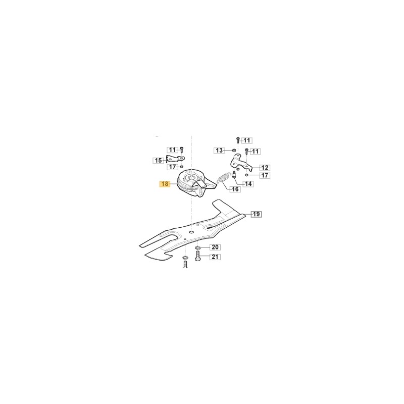 Embrayage lame tondeuse modèles LINER22SHBBC ORIGINAL STIGA 118399076/0