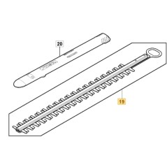 Cuchilla cortasetos modelos PH900e SPH900AE ORIGINAL STIGA 118811355/0