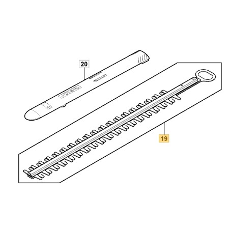 Lama tagliasiepi modelli PH900e SPH900AE ORIGINALE STIGA 118811355/0 | Newgardenstore.eu