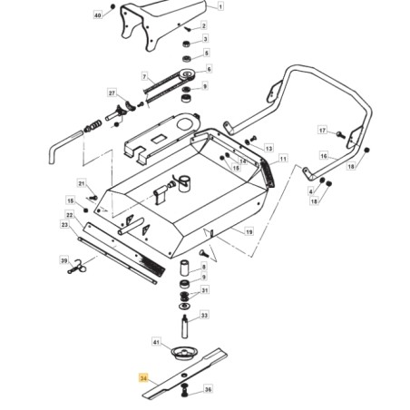 Lame à ailettes 53cm ORIGINALE STIGA motozappa CRONO 95 B - MANOR 95 H 118800026/0 | Newgardenstore.eu