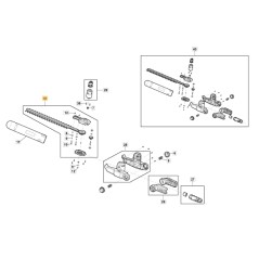 Original STIGA hedge trimmer blade gear MPH 50 Li - SMP 500 AE 118810893/0 | Newgardenstore.eu