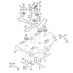 Flachbandsägekette STIGA Rasenmäher ZT 5132 T 1134-9215-01 | Newgardenstore.eu