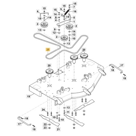 Flachbandsägekette STIGA Rasenmäher ZT 5132 T 1134-9215-01 | Newgardenstore.eu