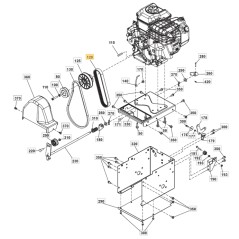 ORIGINAL STIGA belt for snow plough SNOW FLAKE - SNOW POWER 1812-2515-01