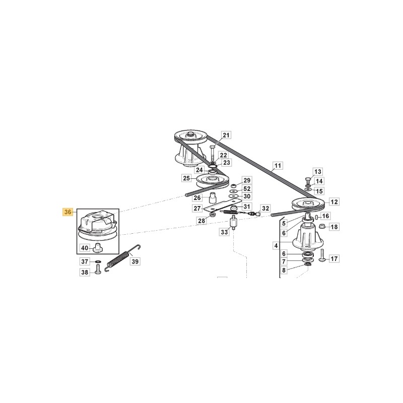 Elektromagnetische Kupplung Traktor Modelle AT398A ORIGINAL STIGA 118399085/0