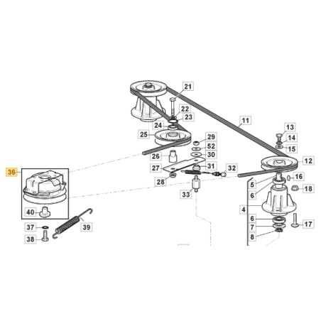 Elektromagnetische Kupplung Traktor Modelle AT398A ORIGINAL STIGA 118399085/0 | Newgardenstore.eu