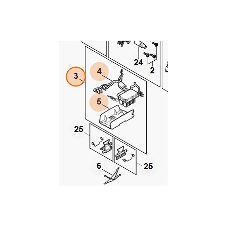 Bobina tagliasiepi modelli HLA135 ORIGINALE STIHL HA044301402 | Newgardenstore.eu